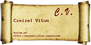 Czeizel Vitus névjegykártya